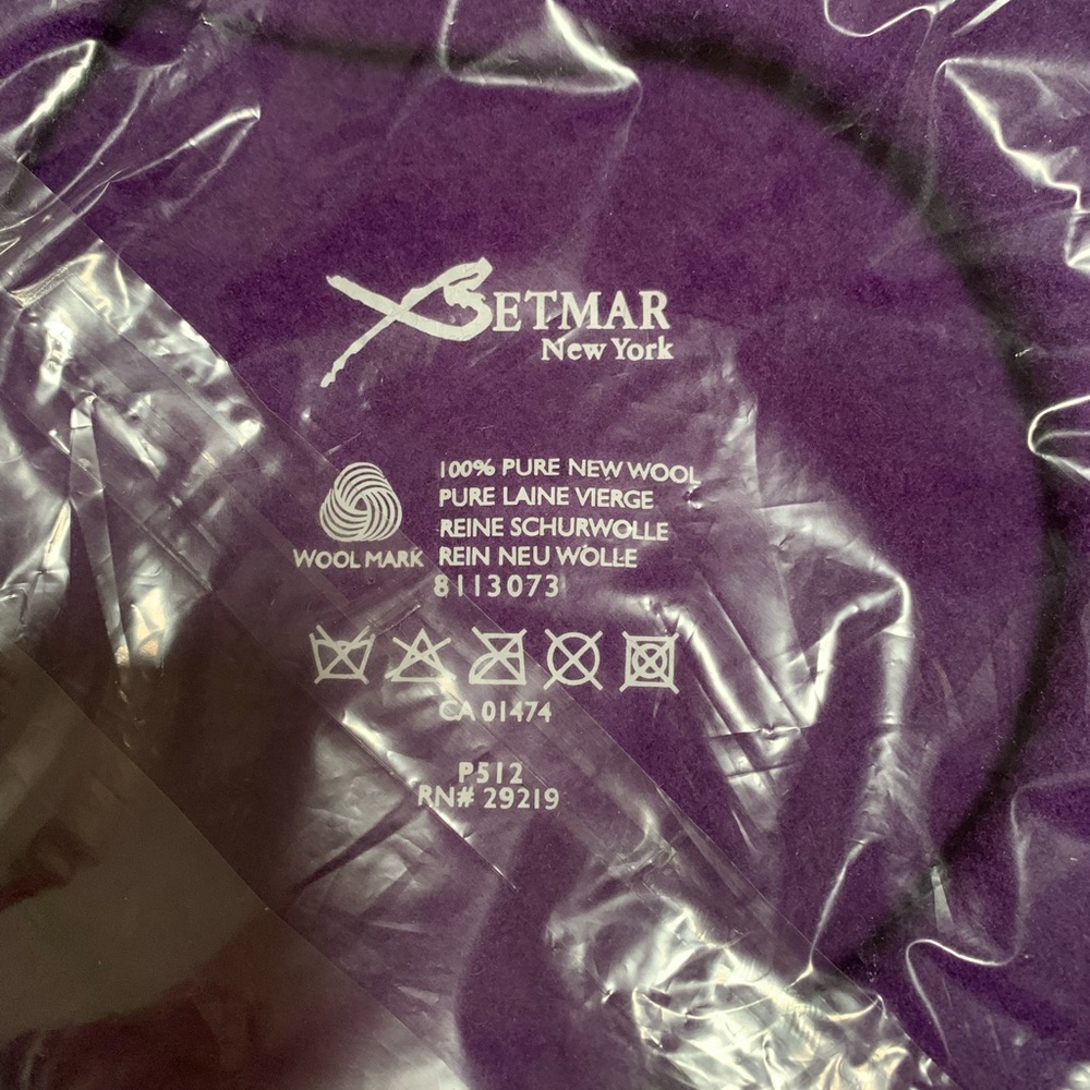$⬇️ Ladies New Etmar New York Purple Beret. - Picture 4 of 4